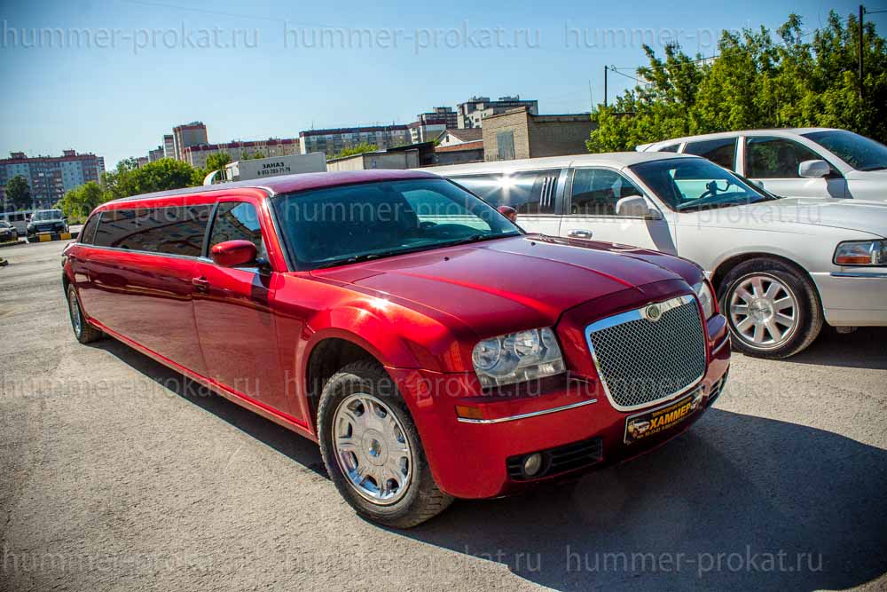 Лимузин напрокат Новосибирск - Крайслер красный